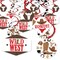 Big Dot of Happiness Western Hoedown - Wild West Cowboy Party Hanging Decor - Party Decoration Swirls - Set of 40